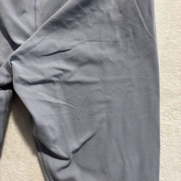 Lululemon Align Crop 21" Nulu Fabric Leggings Chambray Blue Women's Size 6 Yoga - Picture 15 of 16
